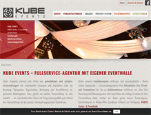 Tablet Screenshot of kube-events.de